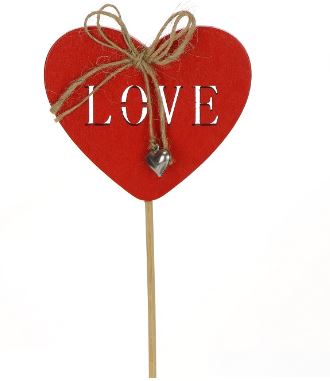 Love Heart Pick Wooden