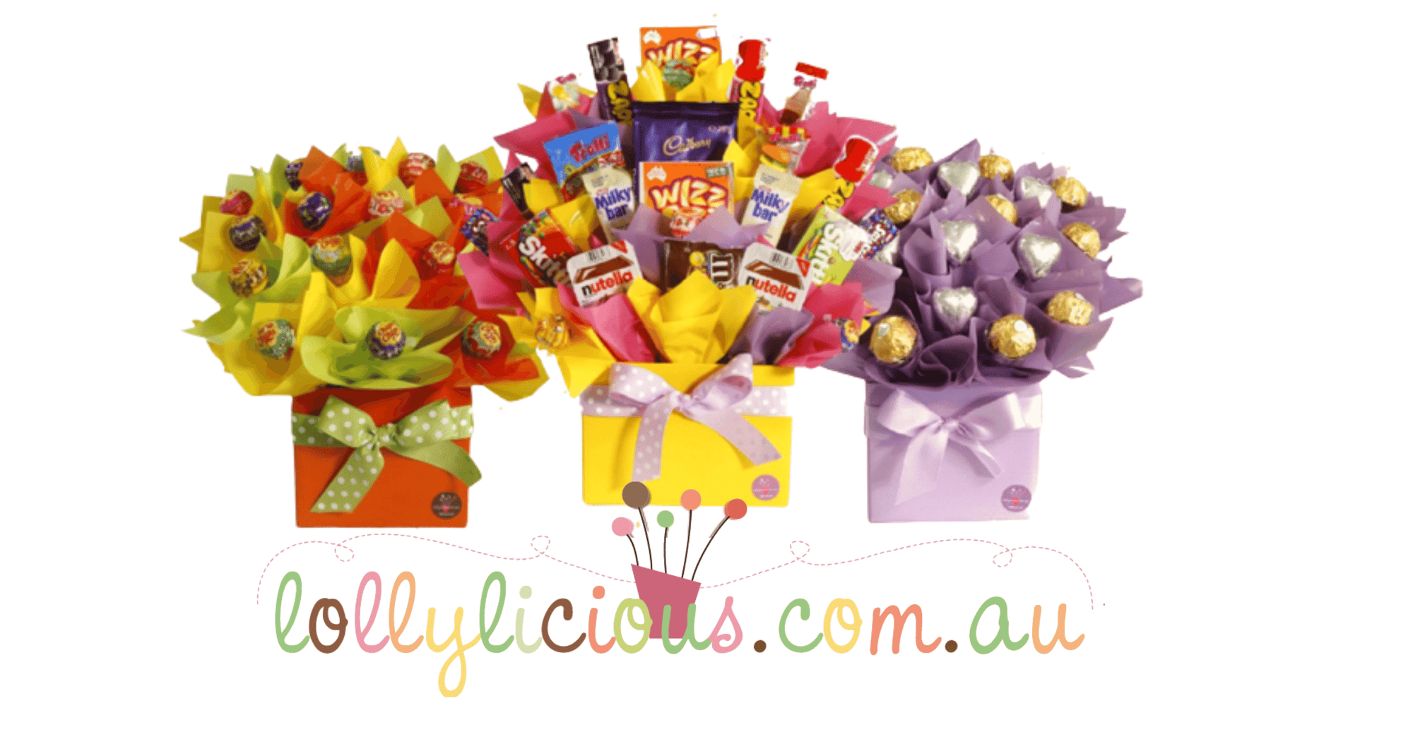 Chocolate hamper lolly delivery edible gift delivery 