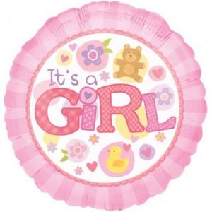 Balloon It's a Girl Large Helium 17inch